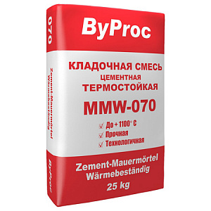 картинка Кладочная смесь цементная термостойкая MMW-070, 25 кг(48) в г. Октябрьский в компании ТехноСтрой
