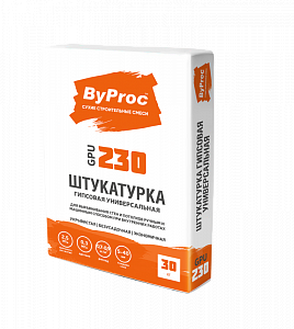 картинка Штукатурка гипсовая универсальная GPU-230, 30кг.(40) в г. Октябрьский в компании ТехноСтрой