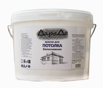 картинка Краска (Дарада) Акриловая Белоснежная для ПОТОЛКА и СТЕН 14кг в г. Октябрьский в компании ТехноСтрой