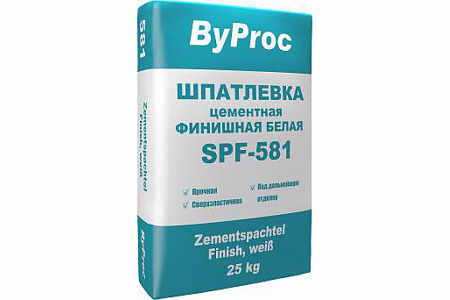 картинка Шпатлевка цементная финишная белая SPF-581 (48) в г. Октябрьский в компании ТехноСтрой