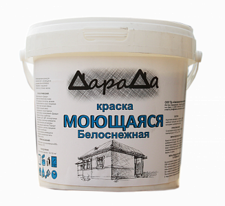 картинка Краска (Дарада) Акриловая Белоснежная МОЮЩАЯСЯ 1,4кг в г. Октябрьский в компании ТехноСтрой