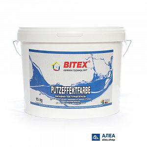 картинка Краска текстурная фасадная акриловая BITEX PUTZEFFEKTFARBE («Шагрень-волны фасад») (15кг) в г. Октябрьский в компании ТехноСтрой