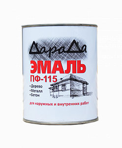 картинка Эмаль (Дарада) ПФ-115 коричневая 0,8кг в г. Октябрьский в компании ТехноСтрой