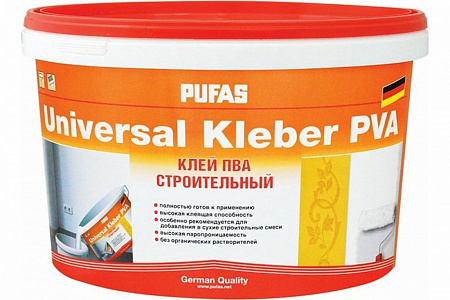 картинка ПУФАС Клей ПВА Строительный Универсальный мороз.(10кг) в г. Октябрьский в компании ТехноСтрой